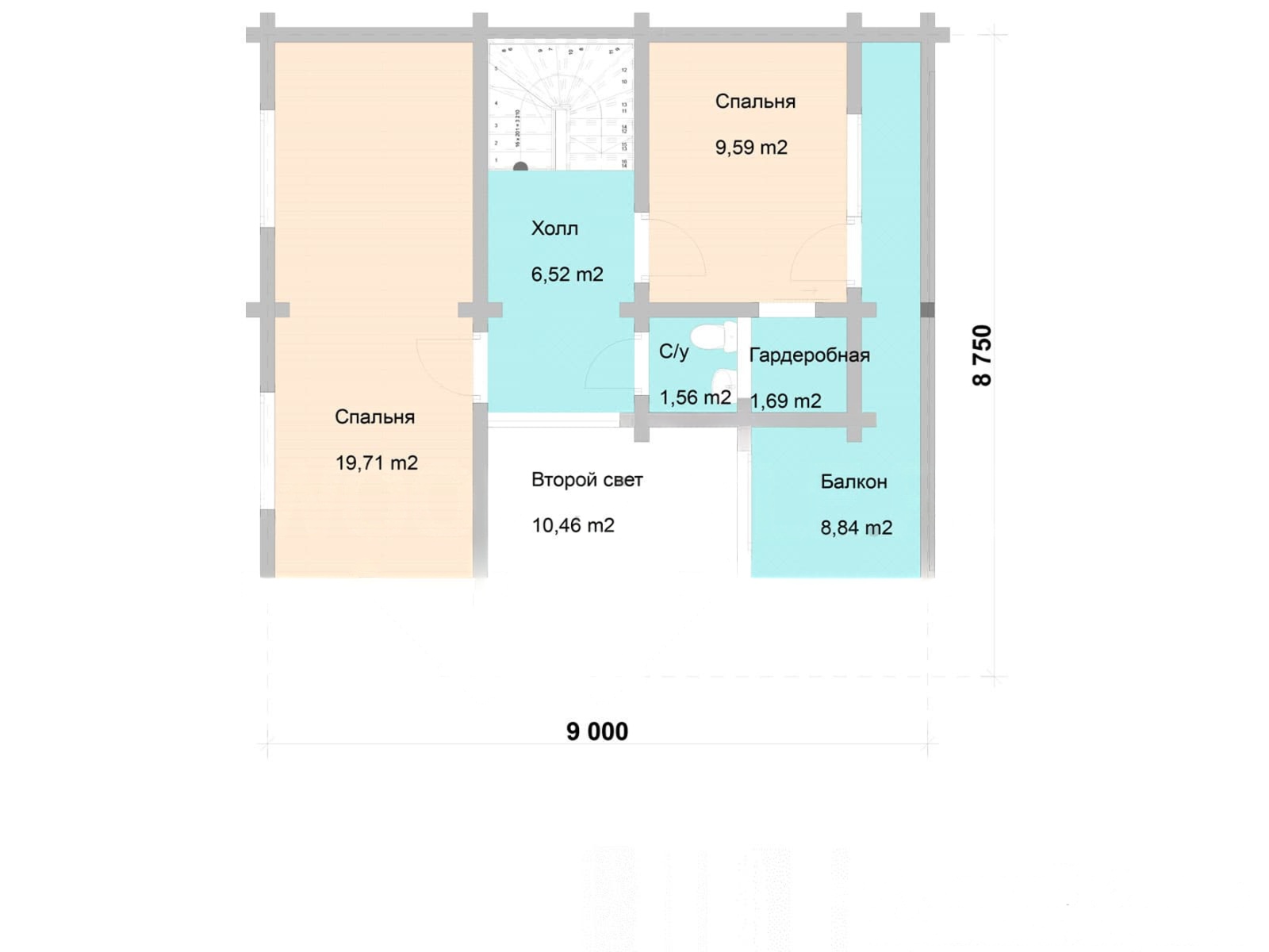 План 2 этажа